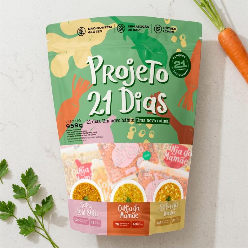 PROJETO 21 DIAS - 21 Sopas Nutritivas | Holyfoods